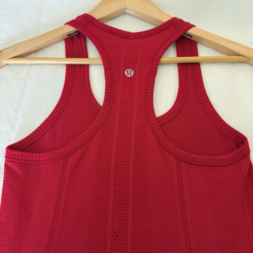 Lululemon Swiftly Tech Racerback, Dark Red, Size 2